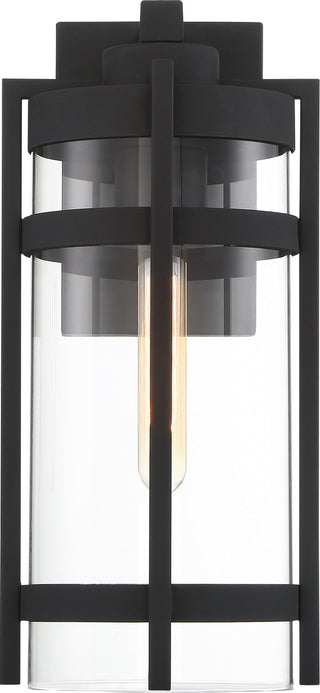 Tofino One Light Outdoor Wall Lantern in Textured Black
