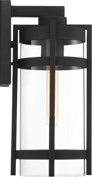 Tofino One Light Outdoor Wall Lantern in Textured Black