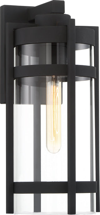 Tofino One Light Outdoor Wall Lantern in Textured Black