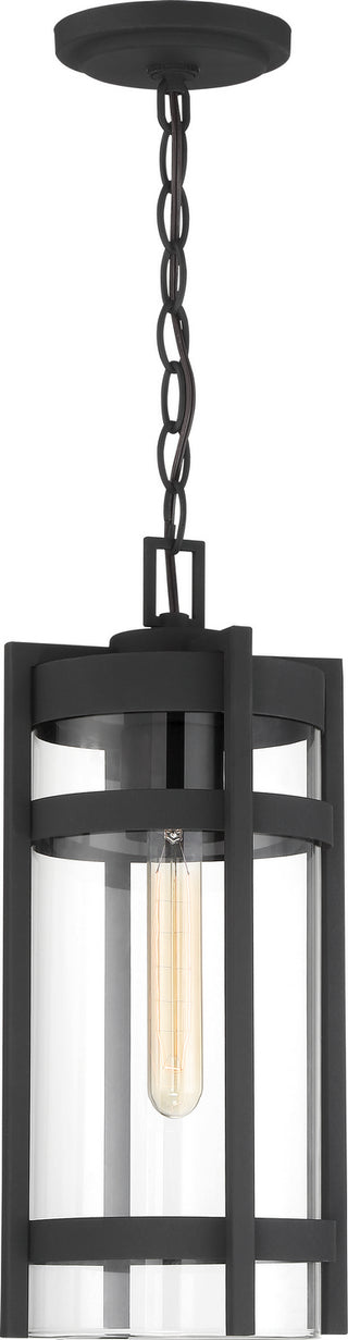 Tofino One Light Hanging Lantern in Textured Black