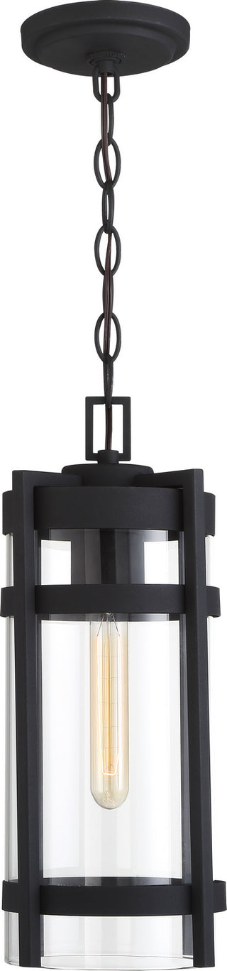 Tofino One Light Hanging Lantern in Textured Black