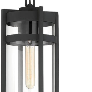 Tofino One Light Hanging Lantern in Textured Black