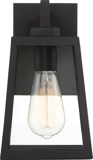Halifax One Light Outdoor Wall Lantern in Matte Black