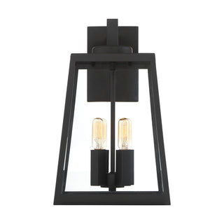 Halifax Four Light Wall Lantern in Matte Black
