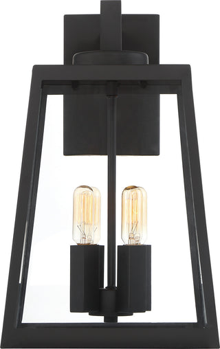 Halifax Four Light Wall Lantern in Matte Black