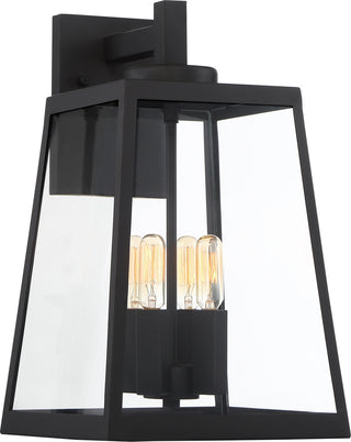Halifax Four Light Wall Lantern in Matte Black