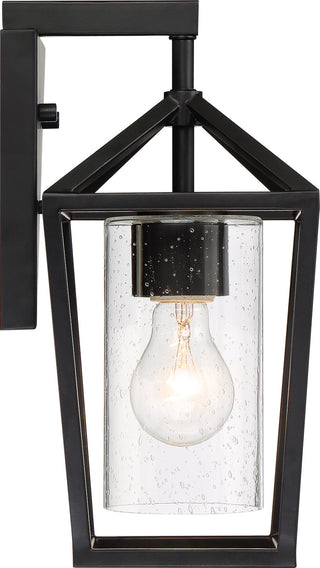 Hopewell One Light Outdoor Wall Lantern in Matte Black