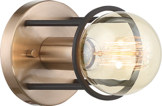 Chassis One Light Wall Sconce in Copper Brushed Brass / Matte Black