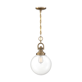 Skyloft One Light Pendant in Burnished Brass