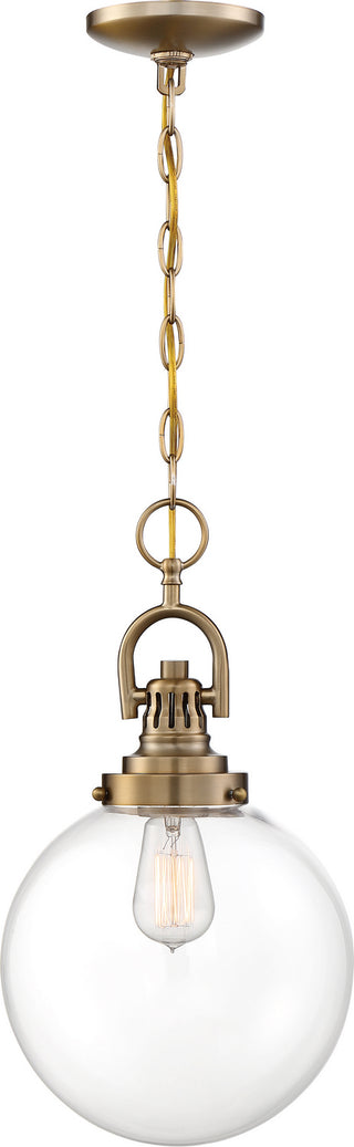 Skyloft One Light Pendant in Burnished Brass
