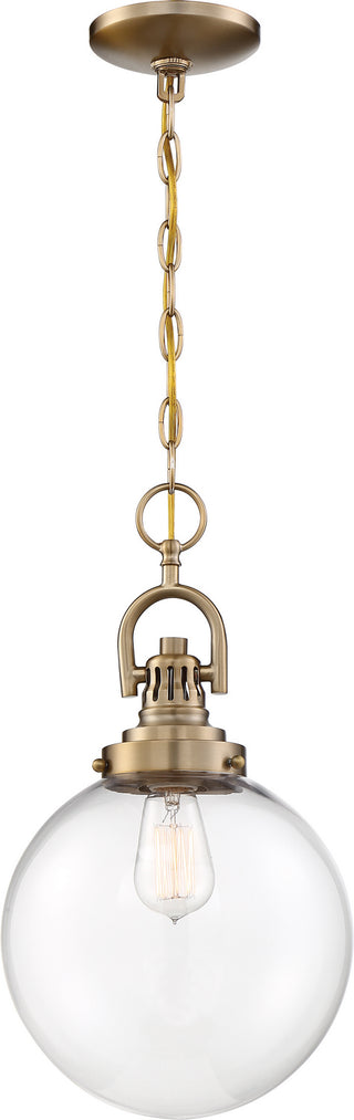 Skyloft One Light Pendant in Burnished Brass