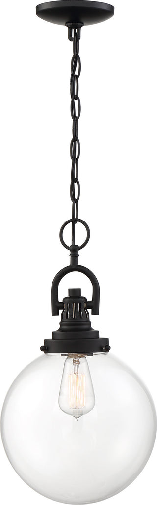 Skyloft One Light Pendant in Aged Bronze / Clear