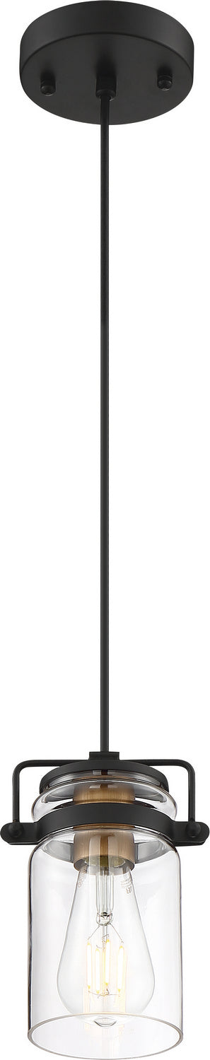 Antebellum One Light Mini Pendant in Black