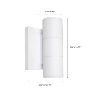 LED Wall Sconce in White