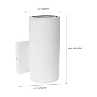 LED Wall Sconce in White