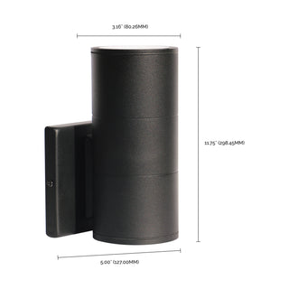 LED Wall Sconce in Black