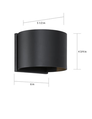 Lightgate LED Wall Sconce in Matte Black