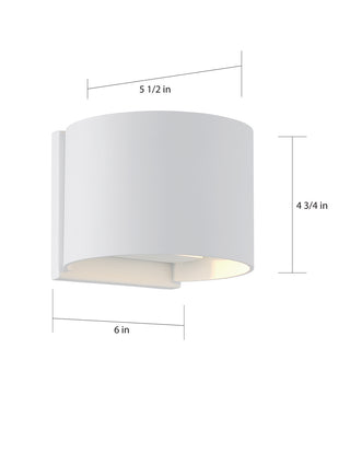 Lightgate LED Wall Sconce in Matte White