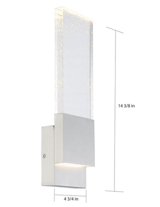 Ellusion LED Wall Sconce in Polished Nickel