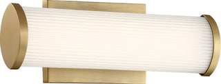 Lena LED Vanity in Brushed Brass