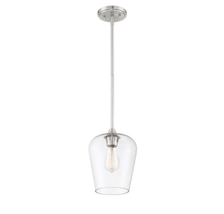 Octave One Light Mini Pendant in Satin Nickel