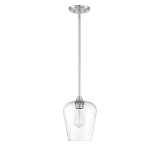 Octave One Light Mini Pendant in Satin Nickel