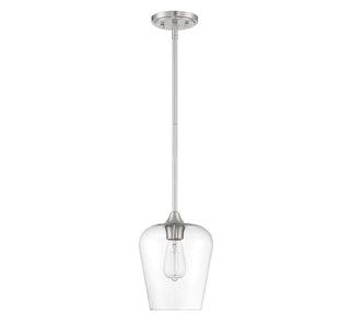 Octave One Light Mini Pendant in Satin Nickel