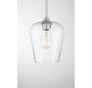 Octave One Light Mini Pendant in Satin Nickel