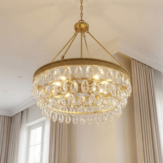 Windham Six Light Pendant in Warm Brass
