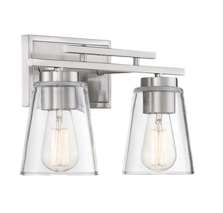 Calhoun Two Light Bath Bar in Satin Nickel