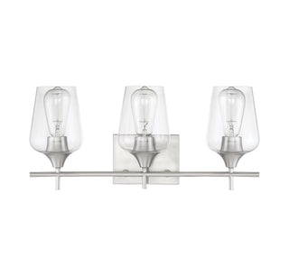 Octave Three Light Bath Bar in Satin Nickel
