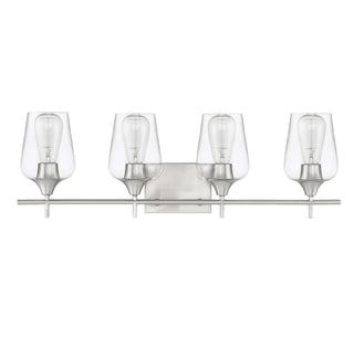 Octave Four Light Bath Bar in Satin Nickel
