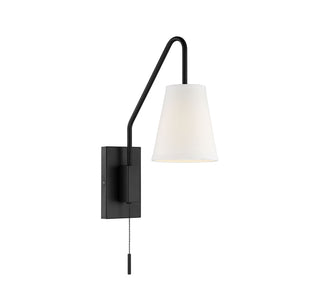 Owen One Light Wall Sconce in Matte Black
