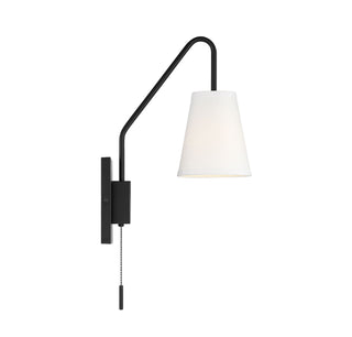 Owen One Light Wall Sconce in Matte Black