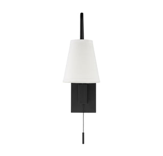 Owen One Light Wall Sconce in Matte Black