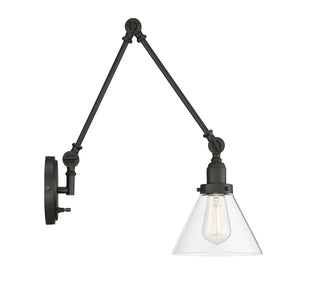 Drake One Light Wall Sconce in Matte Black