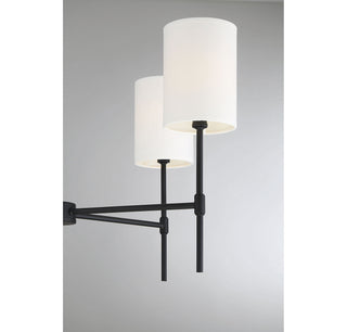 Mchan Five Light Chandelier in Matte Black