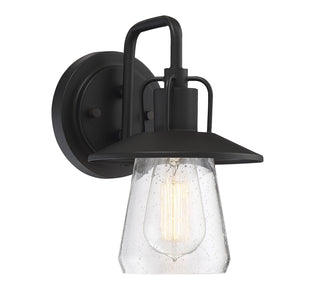 Moutd One Light Outdoor Wall Lantern in Matte Black