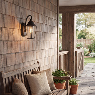 Moutd One Light Outdoor Wall Lantern in Matte Black