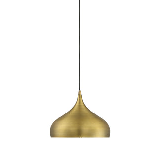 Mmin2 One Light Mini Pendant in Natural Brass