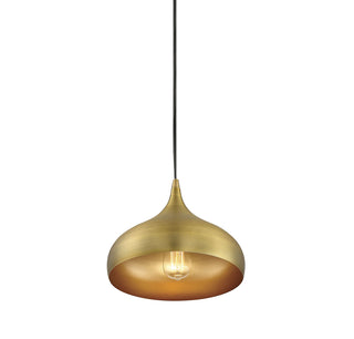 Mmin2 One Light Mini Pendant in Natural Brass