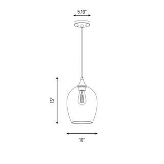 Mmin2 One Light Mini Pendant in Oil Rubbed Bronze