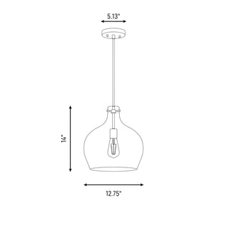 Mmin2 One Light Pendant in Oil Rubbed Bronze