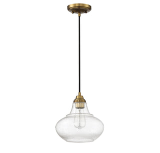 Mmin2 One Light Mini Pendant in Natural Brass