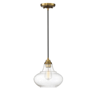 Mmin2 One Light Mini Pendant in Natural Brass