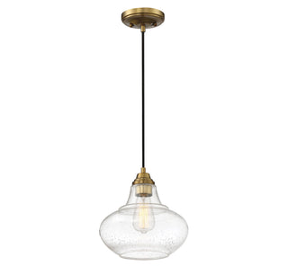 Mmin2 One Light Mini Pendant in Natural Brass