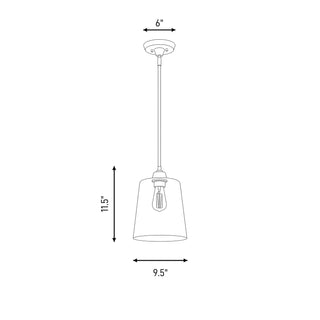 Mpend One Light Pendant in Oil Rubbed Bronze