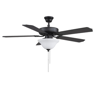 First Value 52" Ceiling Fan in Matte Black