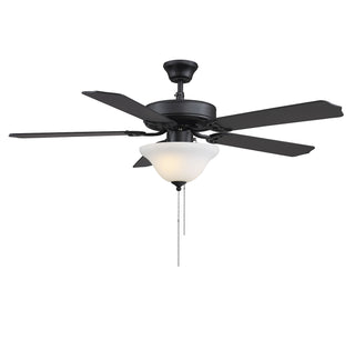 First Value 52" Ceiling Fan in Matte Black