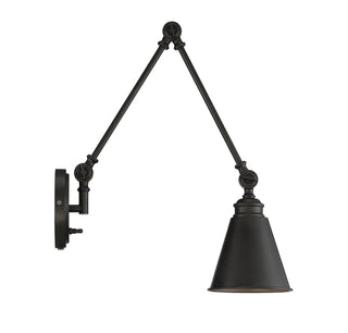 Morland One Light Wall Sconce in Matte Black